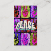 Peace Business Card Visitenkarte (Rückseite)