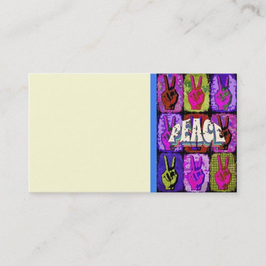Peace Business Card Visitenkarte (Vorderseite)