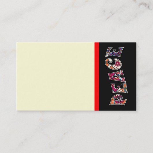 Peace Business Card Visitenkarte (Vorderseite)