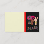 Peace Business Card Visitenkarte (Vorderseite)