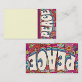 Peace Business Card Visitenkarte (Vorne/Hinten)