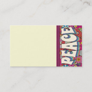 Peace Business Card Visitenkarte