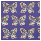 Peace Butterfly Inspiration Kunststoffe Stoff (Muster)