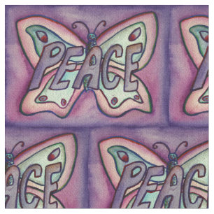 Peace Butterfly Inspiration Kunststoffe Stoff