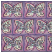Peace Butterfly Inspiration Kunststoffe Stoff (Muster)
