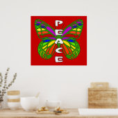Peace Butterfly Poster (Küche)