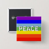 PEACE BUTTON (Vorne & Hinten)