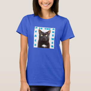 Peace - cat (Dark T - Shirt) T-Shirt