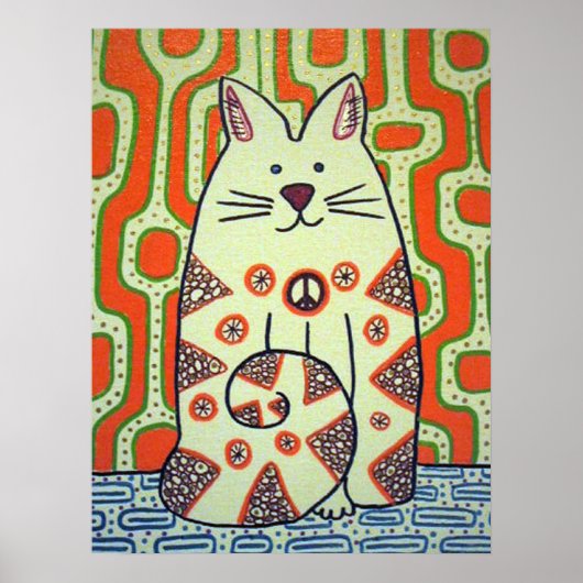 Peace Cat Poster (Vorne)