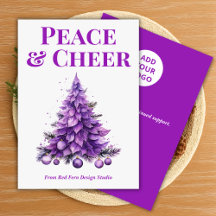  Peace & Cheer Holiday Card for Clients