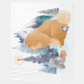 PEACE Chow Dog Fleecedecke (Vorderseite)