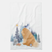 PEACE Chow Dog Geschirrtuch (Vertikal)