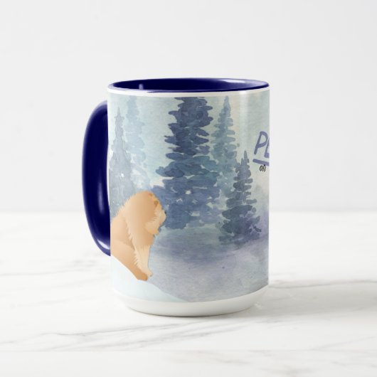 PEACE Chow dog Tasse - sehen Sie beide Seiten (Vorderseite Links)