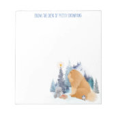 PEACE Chow Dog Urlaub personalisieren Text Notizblock (Vorderseite)