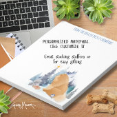 PEACE Chow Dog Urlaub personalisieren Text Notizblock