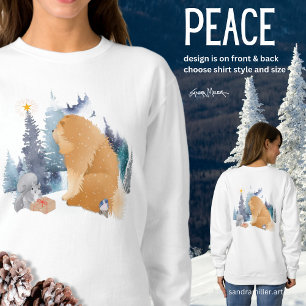 PEACE Chow HOLIDAY auf Vorder- und Rückseite Sweat Sweatshirt