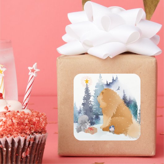 PEACE Chow Hund 2 Größen Aufkleber (Party)