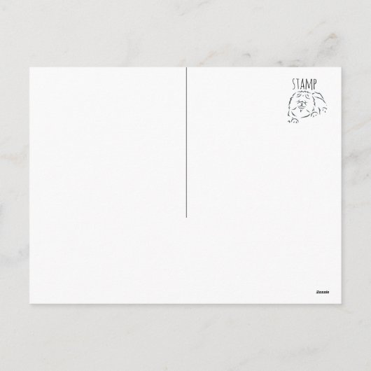 PEACE Chow Hundeschlittenurlaub Postkarten (Rückseite)