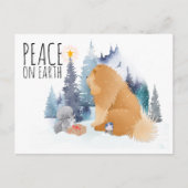 PEACE Chow Hundeschlittenurlaub Postkarten (Vorderseite)