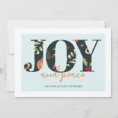 Peace Christmas Card Einladung (Vorderseite)