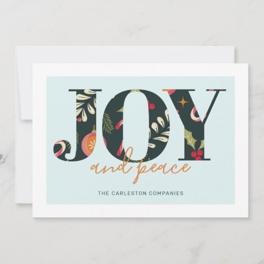 Peace Christmas Card Einladung (Vorderseite)