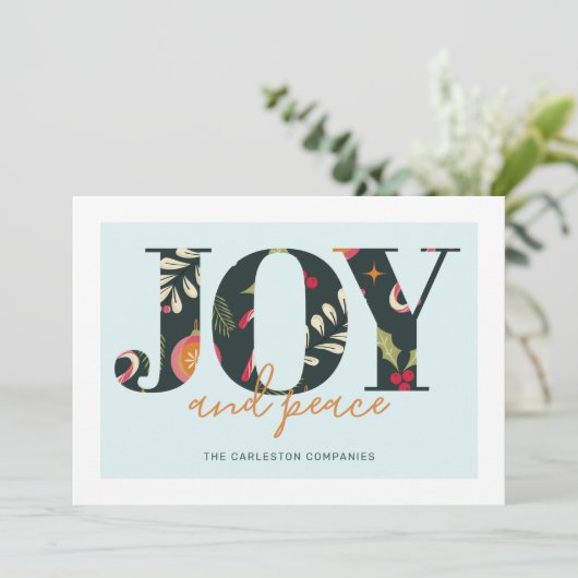 Peace Christmas Card Einladung (Stehend Vorderseite)