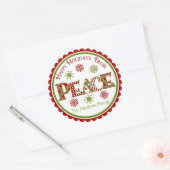 Peace Christmas Geschenke Stickers (Umschlag)