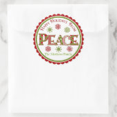 Peace Christmas Geschenke Stickers (Tasche)