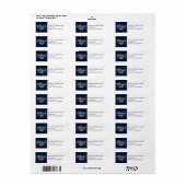 Peace Christmas Grußkartenkleber (Vorne)