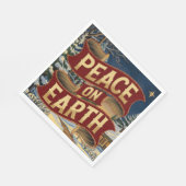Peace Christmas Napkin Serviette (Ecke)