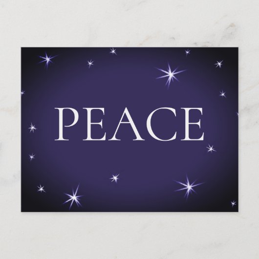 PEACE Christmas Postkarte (Vorderseite)