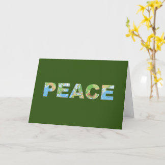 Peace Christmas Unikate Green Earth Map erscheint Karte