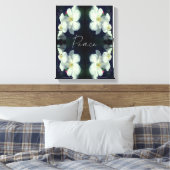 Peace Clematics Blume Abstrakt Inspiration Leinwanddruck (Insitu (Schlafzimmer))