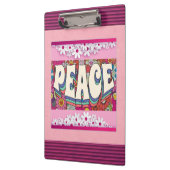 Peace Clipboard Klemmbrett (Links)