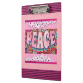 Peace Clipboard Klemmbrett (Links)