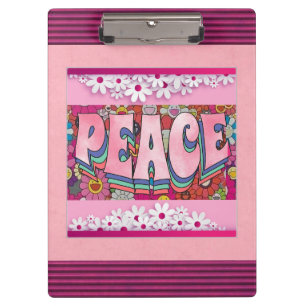 Peace Clipboard Klemmbrett