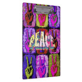 Peace Clipboard Klemmbrett (Rechts)