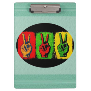 Peace Clipboard Klemmbrett