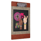 Peace Clipboard Klemmbrett (Rechts)