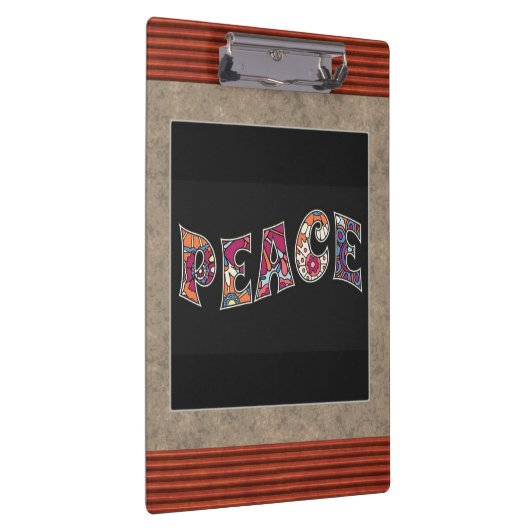 Peace Clipboard Klemmbrett (Rechts)