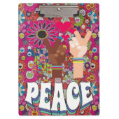 Peace Clipboard Klemmbrett (Vorderseite)