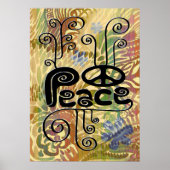 Peace Colorful Abstrakt Poster (Vorne)