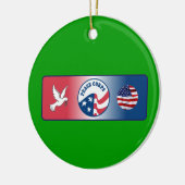 Peace Corps Dove Custom Keramikornament (Links)