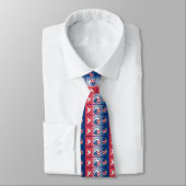 Peace Corps Dove Shield Tiled Necktie Krawatte (Gebunden)