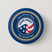 Peace Corps Universal Rope Shield Button (Vorderseite)