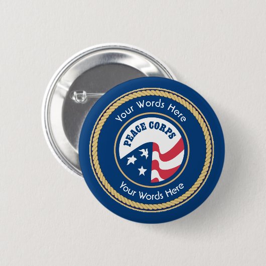 Peace Corps Universal Rope Shield Button (Vorne & Hinten)