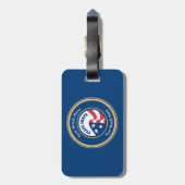 Peace Corps Universal Rope Shield Gepäckanhänger (Rückseite vertikal)
