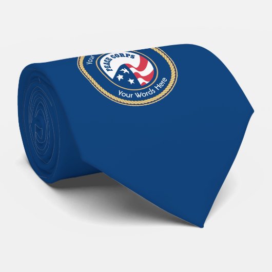 Peace Corps Universal Rope Shield Krawatte (Gerollt)