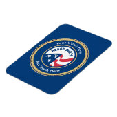 Peace Corps Universal Rope Shield Magnet (Linke Seite)