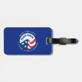 Peace Corps VVV Schild Gepäckmarke Gepäckanhänger (Rückseite horizontal)